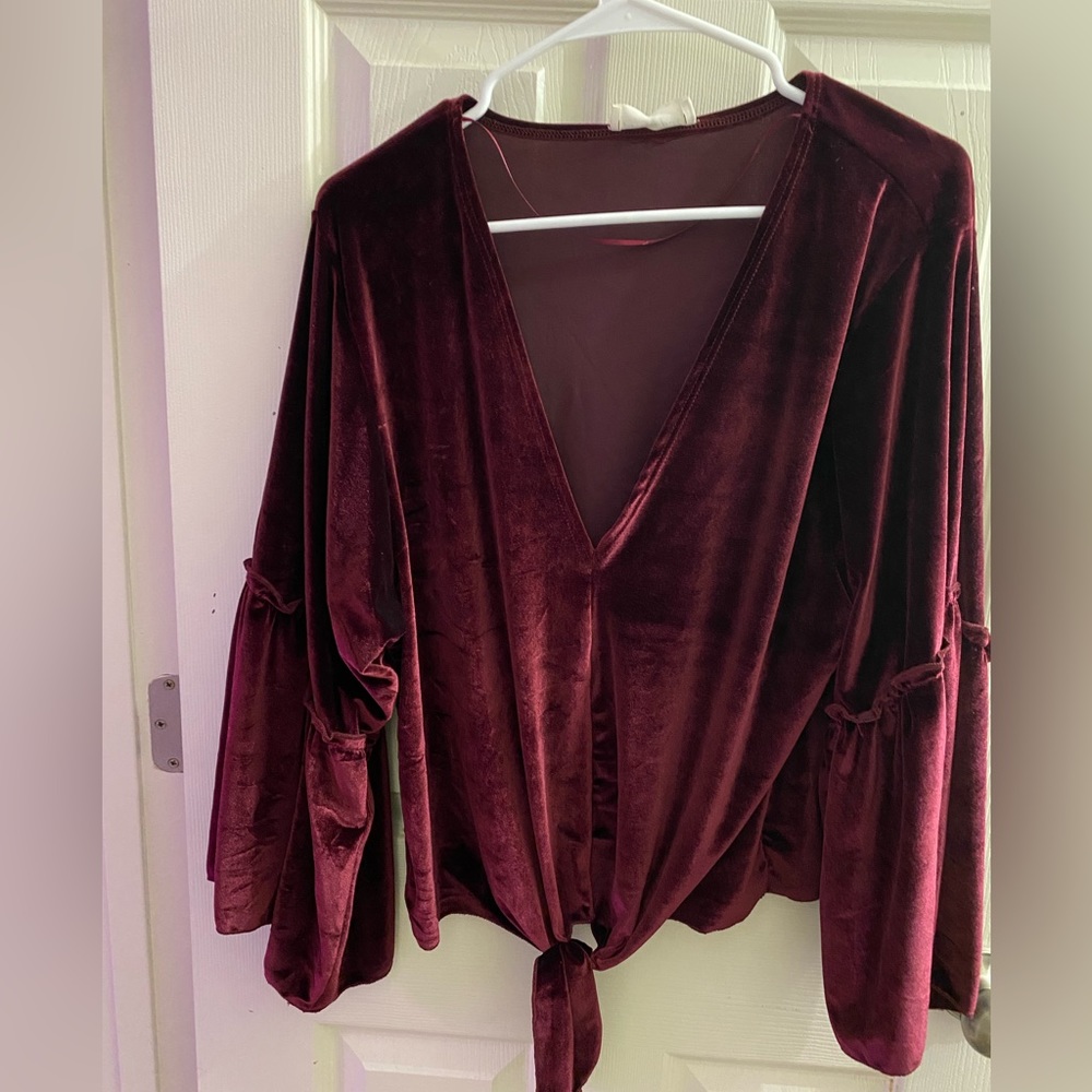 Velour plush top